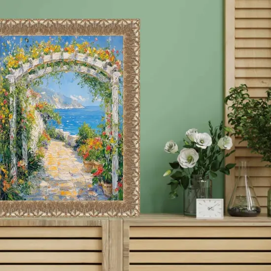 Versailles Silver Ornate Antique Picture Frame 16x24 frame {5}