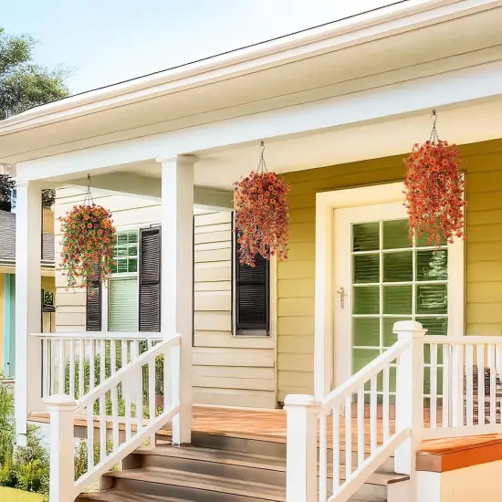 Artificial Fake Hanging Flowers Plants for Outdoor Fall Decoration {5}