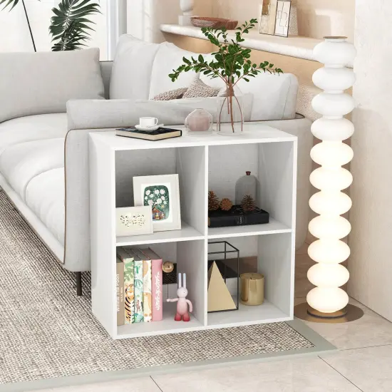 Costway 4/6/8/9-Cube Open Bookshelf with Anti-tip Kits Home Modern Style Storage Shelf for Study {12}