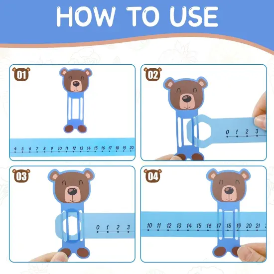 24 Pcs Slide and Learn Number Lines 0 to 30 {3}