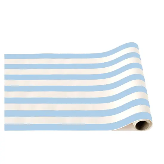 SKY BLUE SIGNATURE CABANA STRIPE TABLE RUNNER {1}
