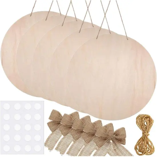 10 Pieces Blank Wood Circles 12 Inch Sign Unfinished Wood Slices {1}