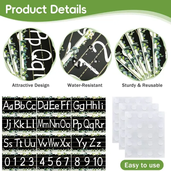 12Pcs Alphabet Bulletin Board Strips Set {3}