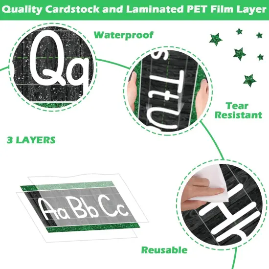 12 Pieces Alphabet Bulletin Board Strips Set {3}