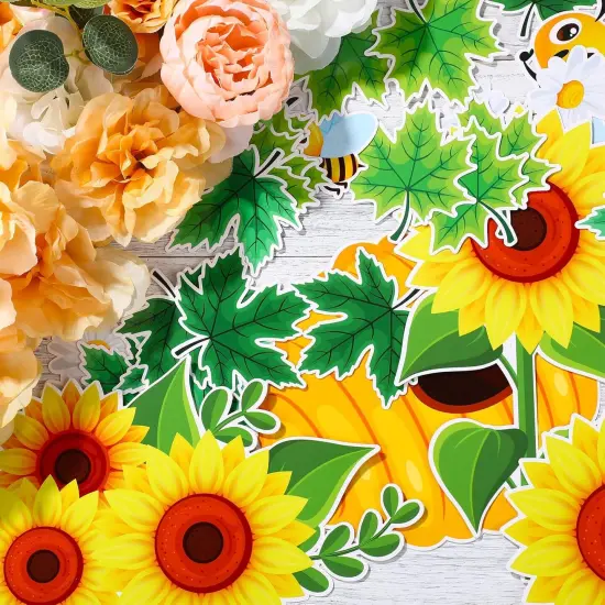 111 Pcs Bee Bulletin Board Set Decorations Summer Sunflower Classroom {5}