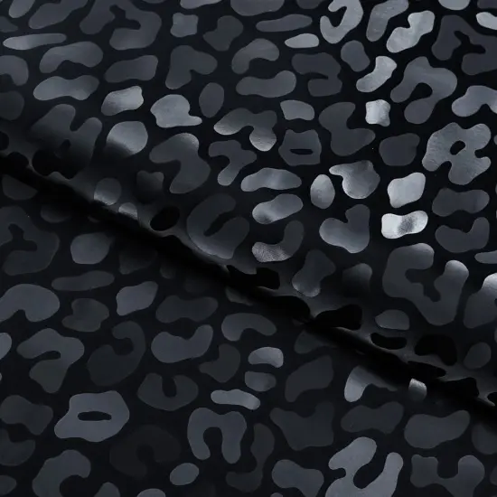 1 Yard 4 way Prowl Polyester Spandex Slick Vinyl Fabric 36" x 55" Length by Width Black {1}