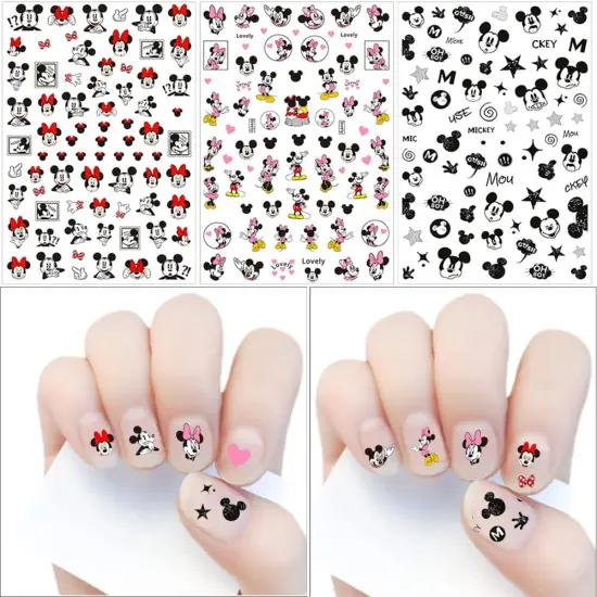 Cartoon Nail Art Stickers Decals 3D Nail Art Supplies Designer Nails Stickers {2}