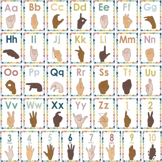 Sign Language Bulletin Board Letters {2}