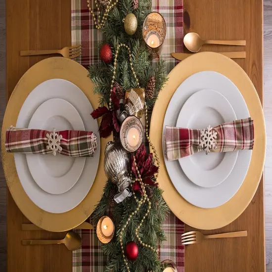 Plaid Fall Table Decor, Autumn {4}