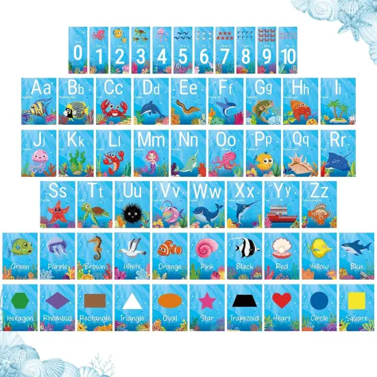 Alphabet and Number Bulletin Board Set Manuscript {1}