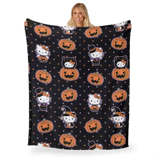 Sanrio Hello Kitty Halloween Silk Touch Throw Blanket Cutie costume {1}