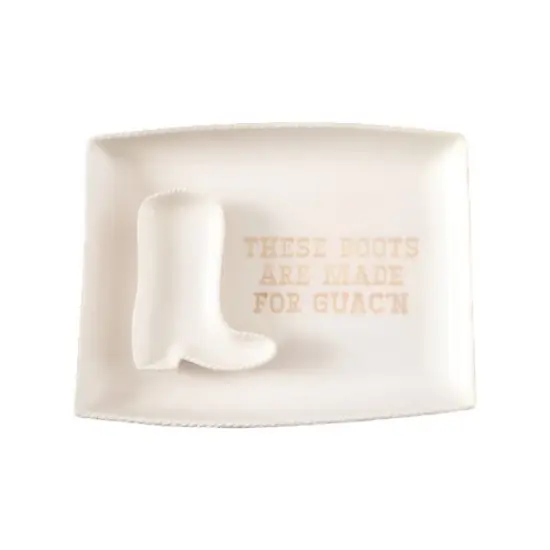 BOOTS AND GUAC SERVING PLATTER {1}