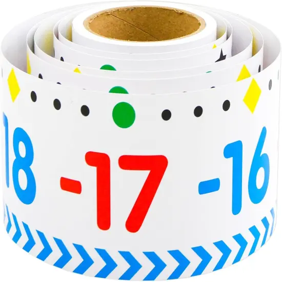 Number Line for Classroom Wall Number Line Bulletin Board Border -20 to 100 {2}