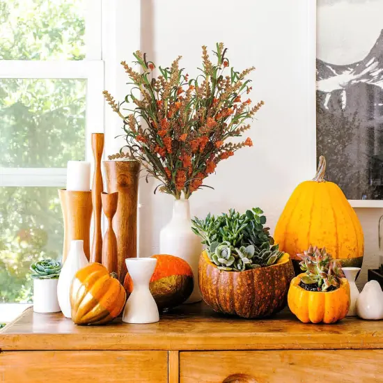 2 Pcs Artificial Fall Flowers for Decoration Bouquet {4}