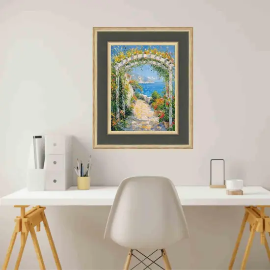 Wide Luxury Burgundy Gold Panel Picture Frame 9x12 frame {4}