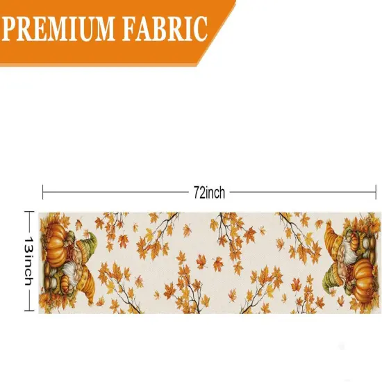 Fall Table Runner Fall Gonme Table Runners Seasonal Kitchen-13x72 Inch {2}
