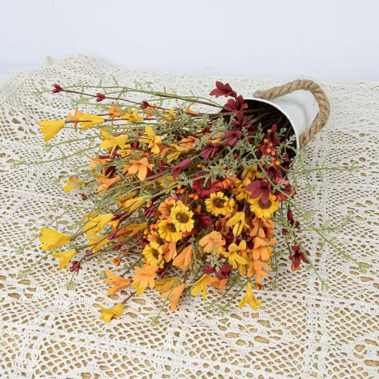 Artificial Fall Flowers 12 Pack Floral Picks 17 {5}