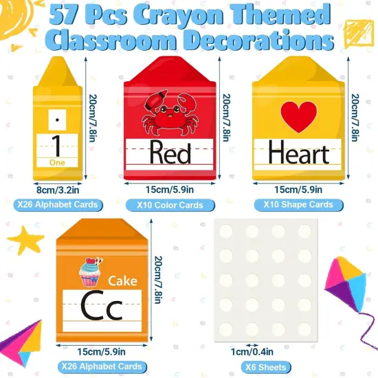 57 Pcs Alphabet Number for Classroom Wall {2}