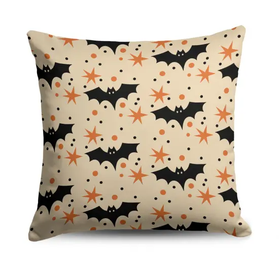 Halloween 18 Inch Throw Pillow Funky Pumpkin {9}