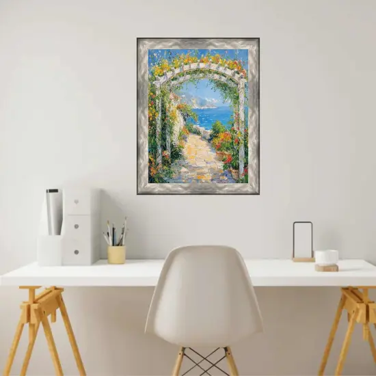 Gunmetal Slope Silver Pewter Picture Frame 30x40 frame {4}