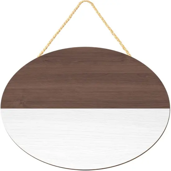 12 Inch Blank Wooden Circle Sign Unfinished Round Hanging Decorative Wood Plaque {1}