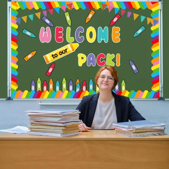 81 Pcs Back to School Bulletin Board Decorations {5}