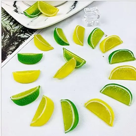 14pcs Fake Fruit - Green Lemon {2}