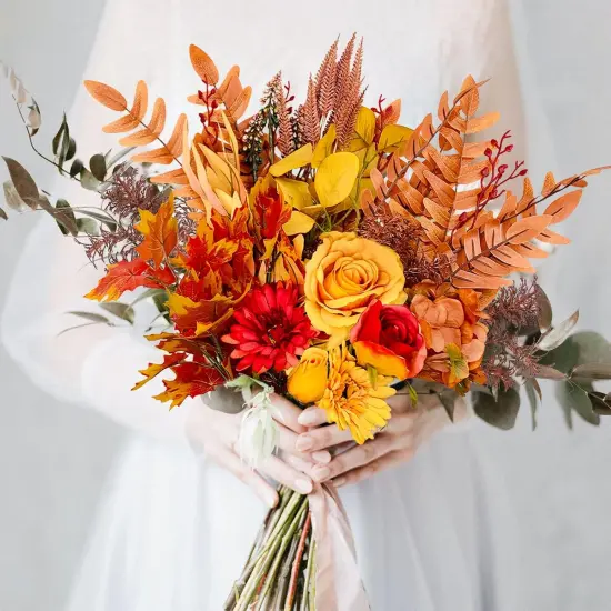 Artificial Fall Flowers Bouquets {3}