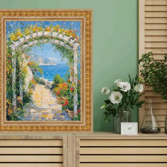 Gladiator Gold Ribbed Picture Frame 24x24 frame {5}