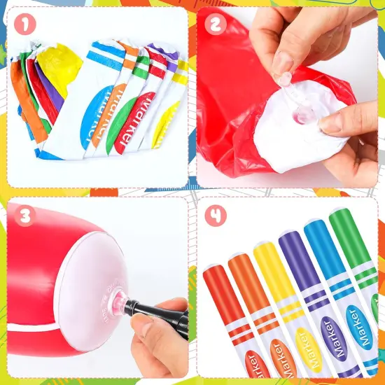 12 Pcs Giant Inflatable Marker Back to School {2}