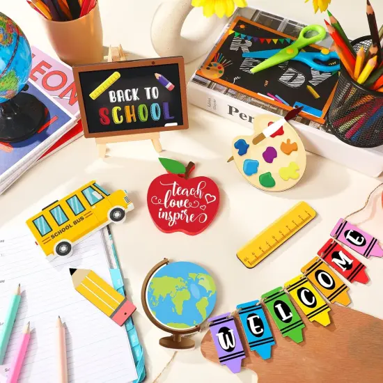 14 Pcs Back to School Tiered Tray Decorations {5}