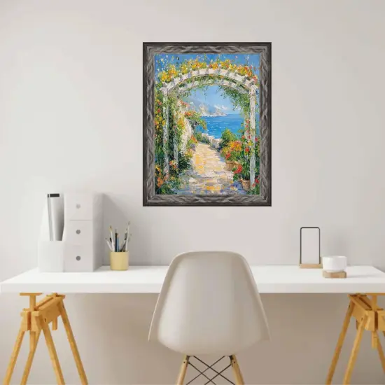 Gunmetal Slope Glossy Black Picture Frame 12x15 frame {5}