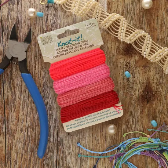 The Beadsmith Brazillian Waxed Cord Mix Floral Vibes {2}