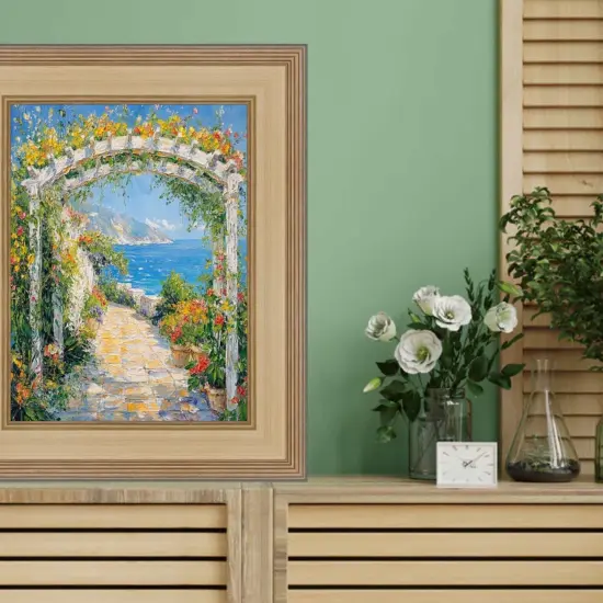 Wide Antique Silver Gold Wash Picture Frame 12x14 frame {7}