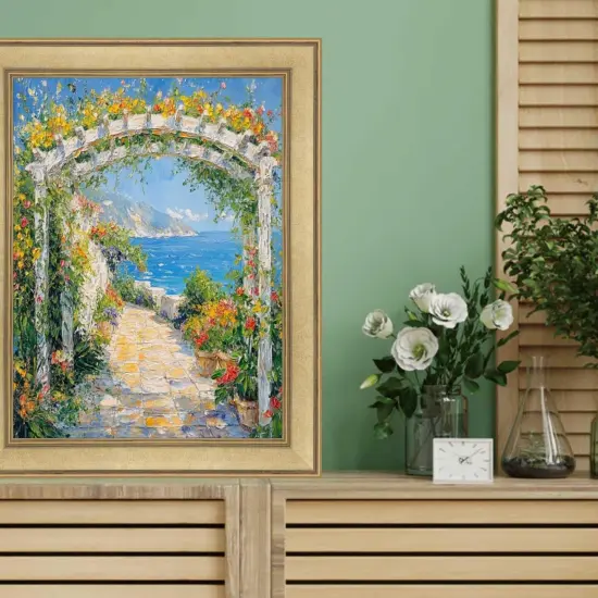 Modern Contemporary Champagne Gold Flat Picture Frame 18x24 frame {4}