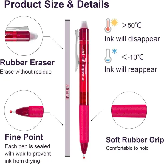 15 Colors Erasable Gel Pens {2}