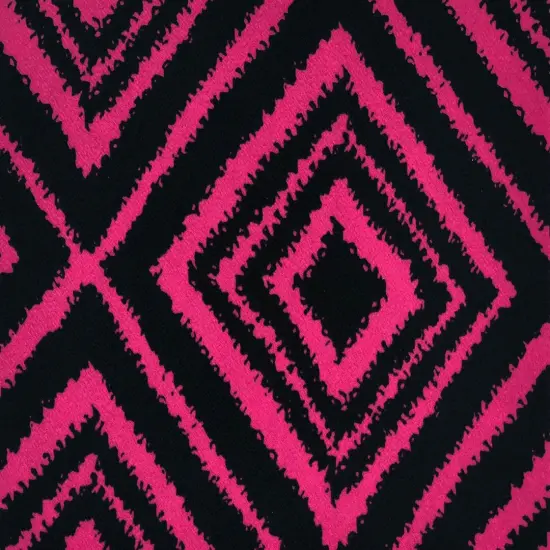 1 Yard Liverpool Knit Geometric Print Fabric for Fashion and Accessories 58/60 Inches Wide Red/Black {2}