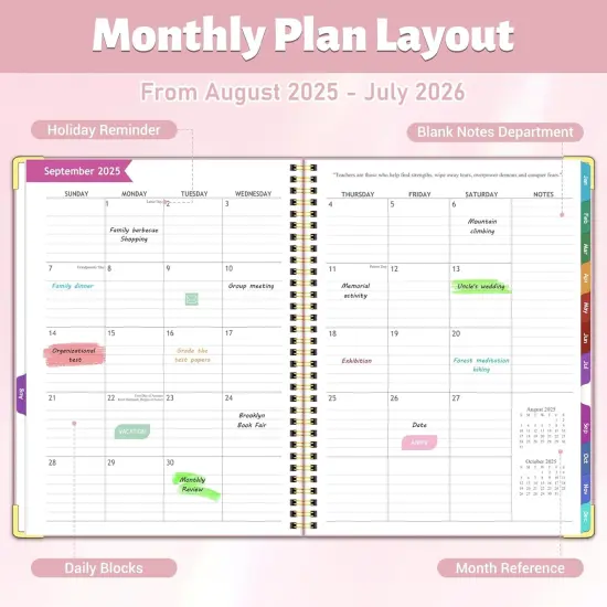 Teacher Planner 2025-2026 - 8.5" x 11" - Pink {4}