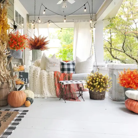 24 Bundles Artificial Fall Flowers for Outdoor Decoration {3}