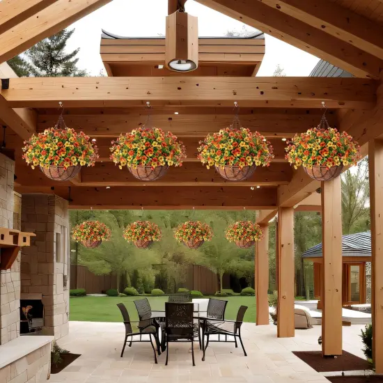 Fake Mums Artificial Fall Flowers {2}