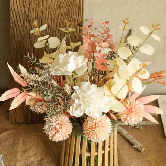 Artificial Fake Fall Flowers (Champagne) {4}