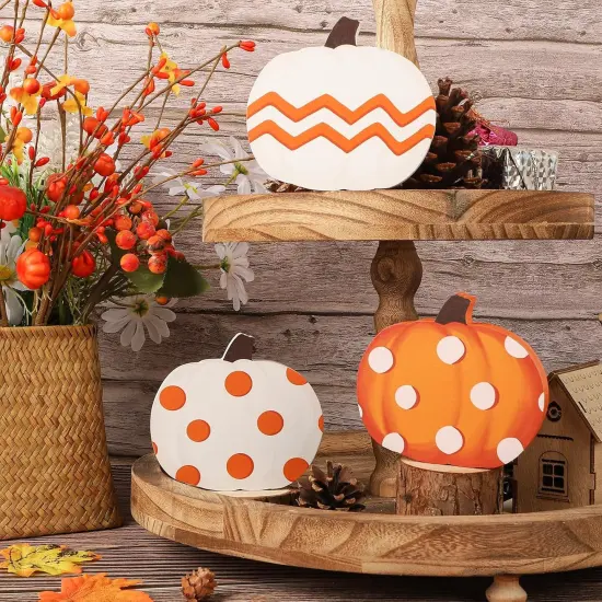 Fall Pumpkin Table Decorations {3}