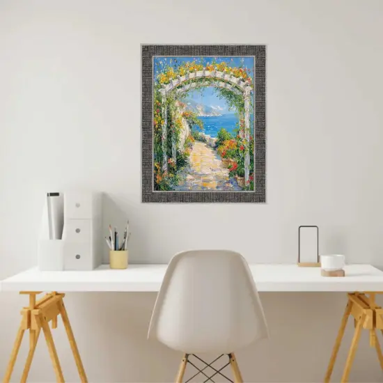 Rustic Wood Black Silver Picture Frame 36x36 frame {4}