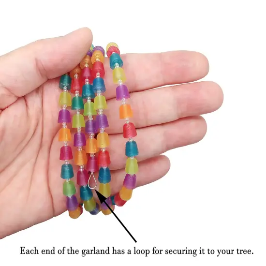 Miniature Garland for Tiny Christmas Trees, Colorful Gumdrop Candies, 3 ft, Adorabilities {4}