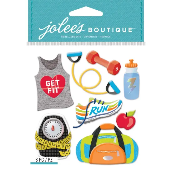 Jolee's Boutique Get Fit Dimensional Stickers {1}