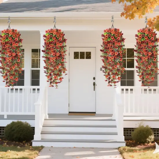 Artificial Flowers for Outdoors Fall Decoration, 2 PCS {3}