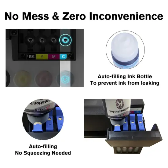 900ML A-SUB Sublimation Ink for Ecotank ET-2400 2760 2720 2803 2850 2800 {4}