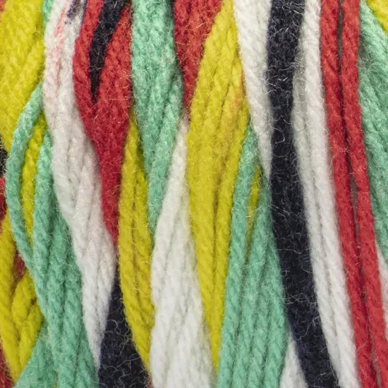 Red Heart All in One Granny Square Yarn 24 Pack-SoftWhite - Green Scream {5}