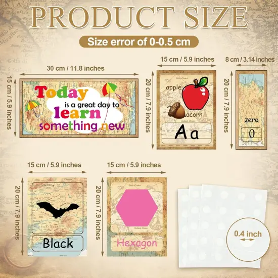 58 Pieces Educational Preschool Cards {2}