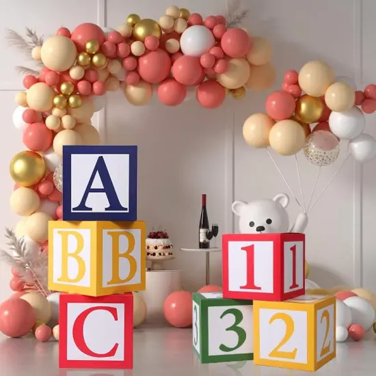6 pcs ABC and 123 Friend Street Balloon Boxes {2}